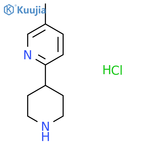 5-Methyl-2-(piperidin-4-yl)pyridine hydrochloride structure