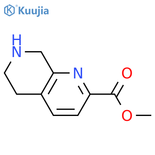 methyl 5,6,7,8-tetrahydro-1,7-naphthyridine-2-carboxylate structure