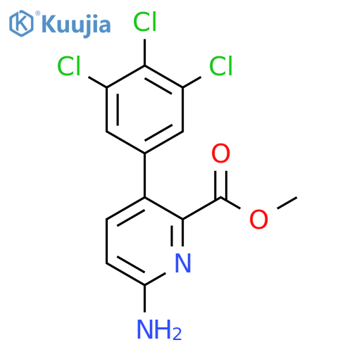 Methyl 6-amino-3-(3,4,5-trichlorophenyl)picolinate structure