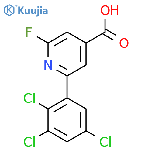 2-Fluoro-6-(2,3,5-trichlorophenyl)isonicotinic acid structure