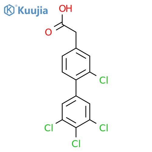 2,3',4',5'-Tetrachlorobiphenyl-4-acetic acid structure