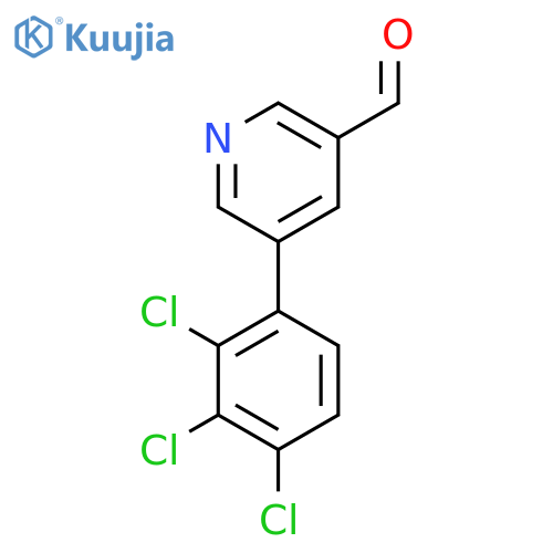 5-(2,3,4-Trichlorophenyl)nicotinaldehyde structure