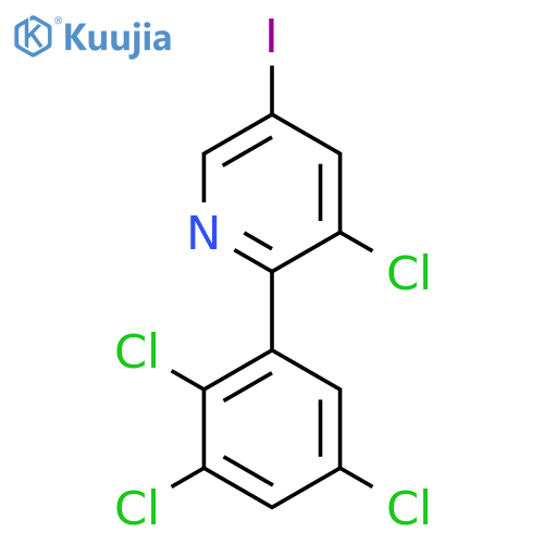 3-Chloro-5-iodo-2-(2,3,5-trichlorophenyl)pyridine structure