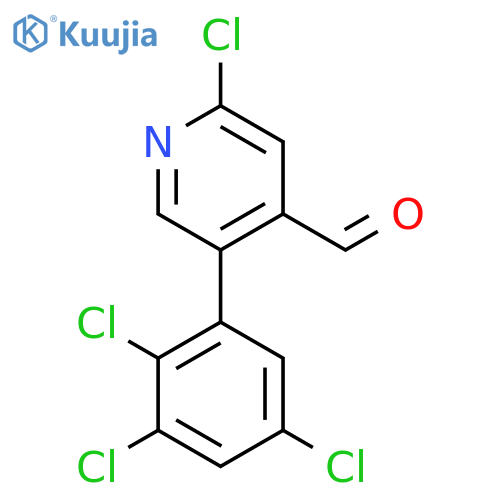 2-Chloro-5-(2,3,5-trichlorophenyl)isonicotinaldehyde structure