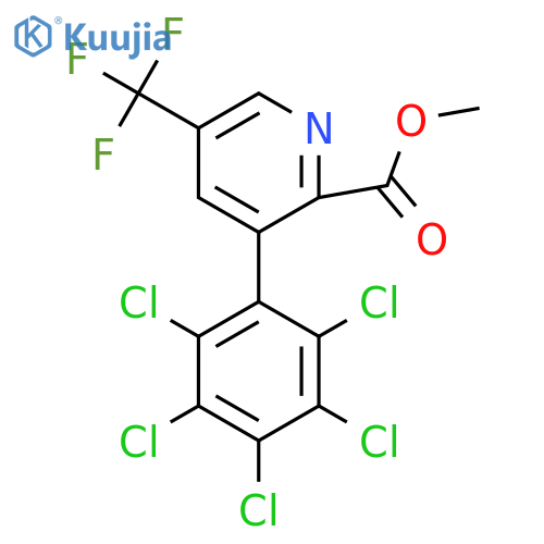 Methyl 3-(perchlorophenyl)-5-(trifluoromethyl)picolinate structure