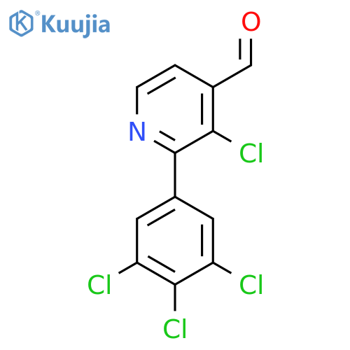 3-Chloro-2-(3,4,5-trichlorophenyl)isonicotinaldehyde structure