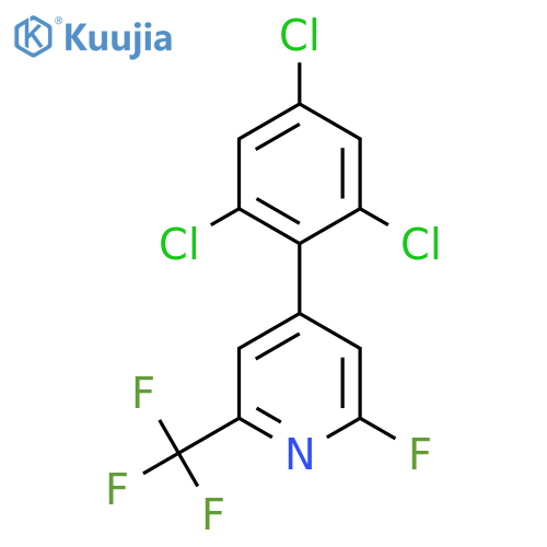 2-Fluoro-4-(2,4,6-trichlorophenyl)-6-(trifluoromethyl)pyridine structure