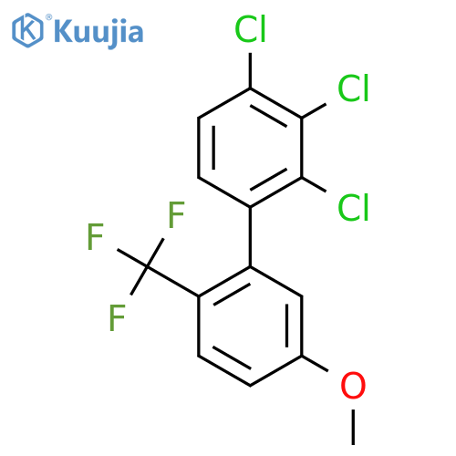 5'-Methoxy-2,3,4-trichloro-2'-(trifluoromethyl)biphenyl structure