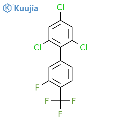 3'-Fluoro-2,4,6-trichloro-4'-(trifluoromethyl)biphenyl structure