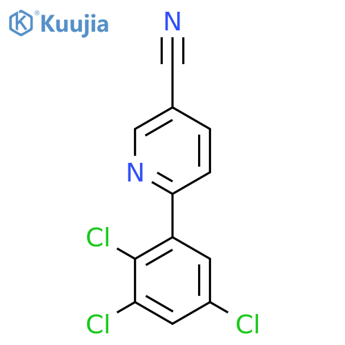6-(2,3,5-Trichlorophenyl)nicotinonitrile structure