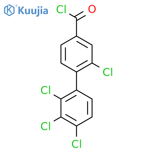 2,2',3',4'-Tetrachlorobiphenyl-4-carbonyl chloride structure