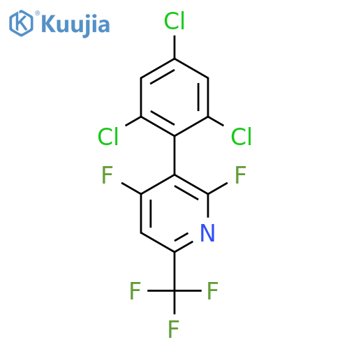 2,4-Difluoro-3-(2,4,6-trichlorophenyl)-6-(trifluoromethyl)pyridine structure
