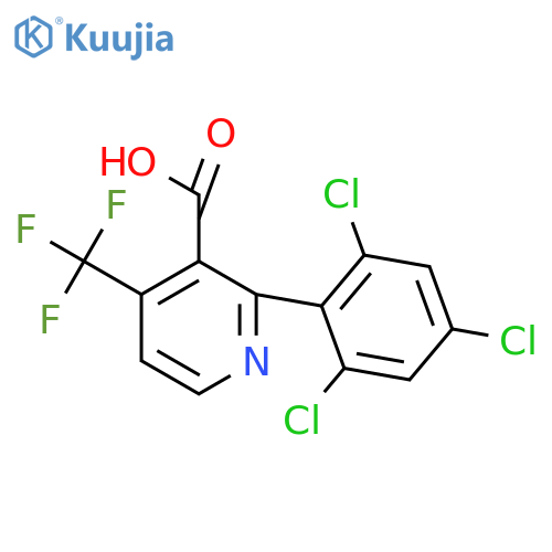 2-(2,4,6-Trichlorophenyl)-4-(trifluoromethyl)nicotinic acid structure