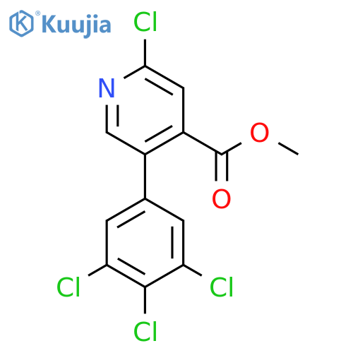 Methyl 2-chloro-5-(3,4,5-trichlorophenyl)isonicotinate structure