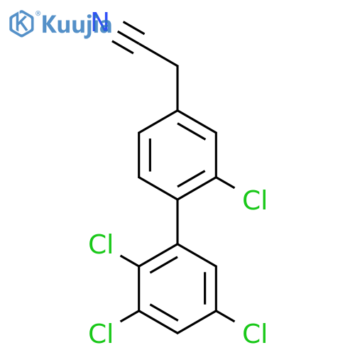 2,2',3',5'-Tetrachlorobiphenyl-4-acetonitrile structure