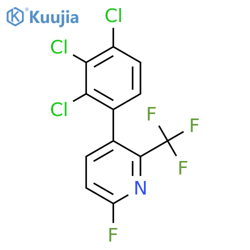 6-Fluoro-3-(2,3,4-trichlorophenyl)-2-(trifluoromethyl)pyridine structure