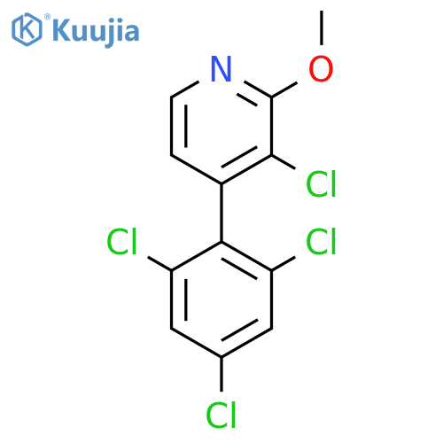 3-Chloro-2-methoxy-4-(2,4,6-trichlorophenyl)pyridine structure