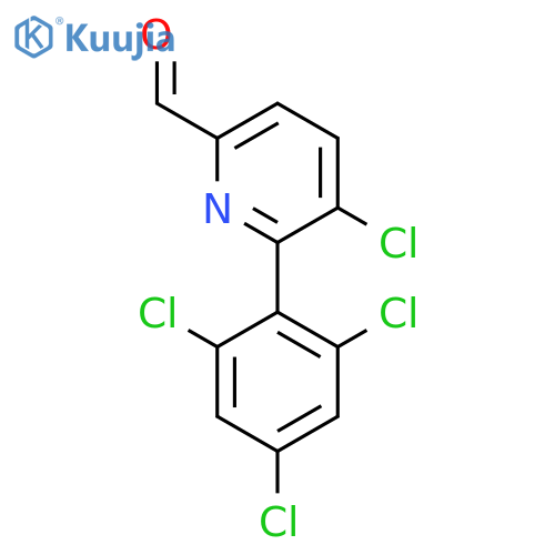 5-Chloro-6-(2,4,6-trichlorophenyl)picolinaldehyde structure