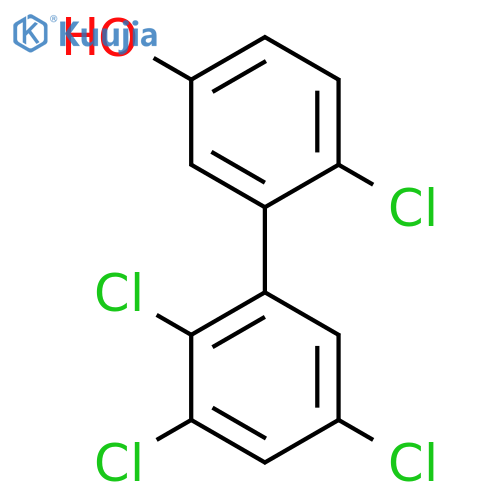 3-Hydroxy-6,2',3',5'-tetrachlorobiphenyl structure