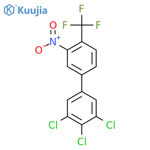 3'-Nitro-3,4,5-trichloro-4'-(trifluoromethyl)biphenyl structure