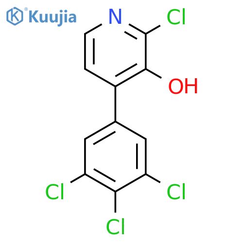 2-Chloro-3-hydroxy-4-(3,4,5-trichlorophenyl)pyridine structure
