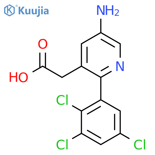 5-Amino-2-(2,3,5-trichlorophenyl)pyridine-3-acetic acid structure