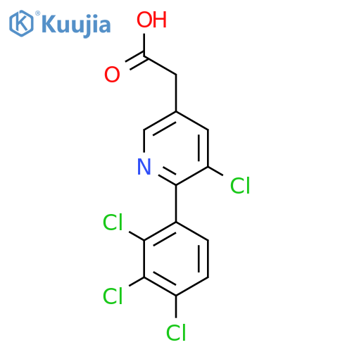 3-Chloro-2-(2,3,4-trichlorophenyl)pyridine-5-acetic acid structure