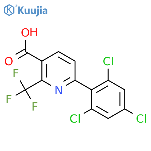 6-(2,4,6-Trichlorophenyl)-2-(trifluoromethyl)nicotinic acid structure