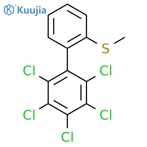 2'-Methylsulfanyl-2,3,4,5,6-pentachlorobiphenyl structure