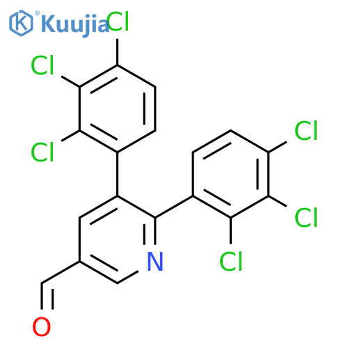5,6-Bis(2,3,4-trichlorophenyl)nicotinaldehyde structure