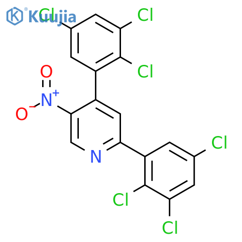 2,4-Bis(2,3,5-trichlorophenyl)-5-nitropyridine structure