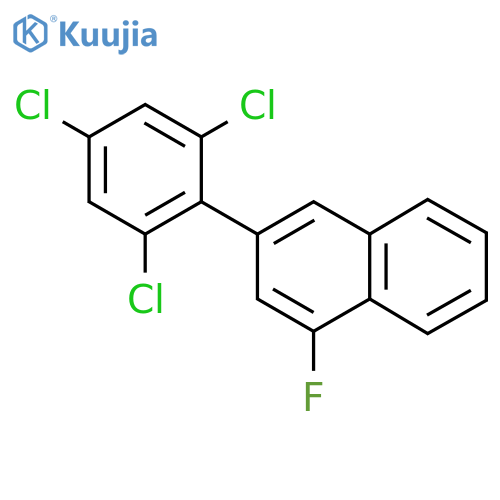 1-Fluoro-3-(2,4,6-trichlorophenyl)naphthalene structure