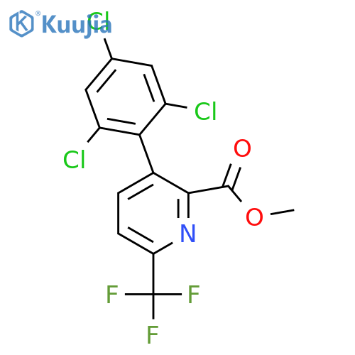 Methyl 3-(2,4,6-trichlorophenyl)-6-(trifluoromethyl)picolinate structure
