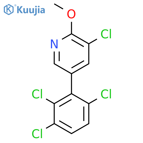 3-Chloro-2-methoxy-5-(2,3,6-trichlorophenyl)pyridine structure