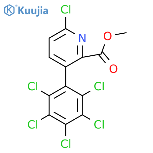 Methyl 6-chloro-3-(perchlorophenyl)picolinate structure