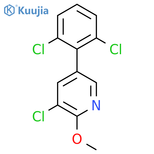 3-Chloro-5-(2,6-dichlorophenyl)-2-methoxypyridine structure