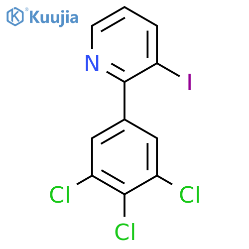 3-Iodo-2-(3,4,5-trichlorophenyl)pyridine structure