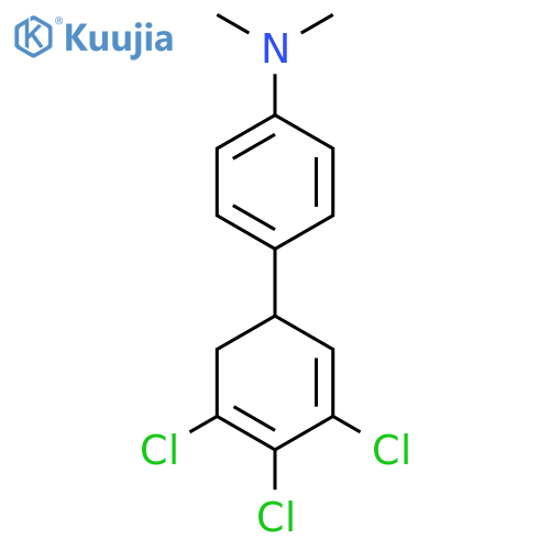 Dimethyl-[4-(3,4,5-trichlorocyclohexa-2,4-dienyl)-phenyl]-amine structure