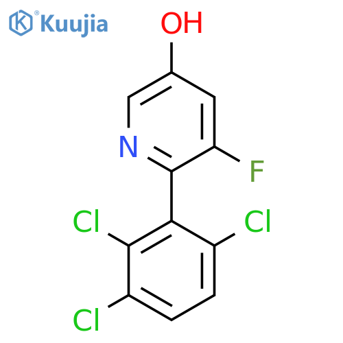 3-Fluoro-5-hydroxy-2-(2,3,6-trichlorophenyl)pyridine structure