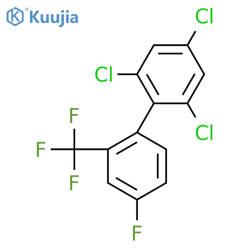 4'-Fluoro-2,4,6-trichloro-2'-(trifluoromethyl)biphenyl structure
