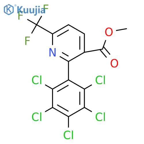 Methyl 2-(perchlorophenyl)-6-(trifluoromethyl)nicotinate structure