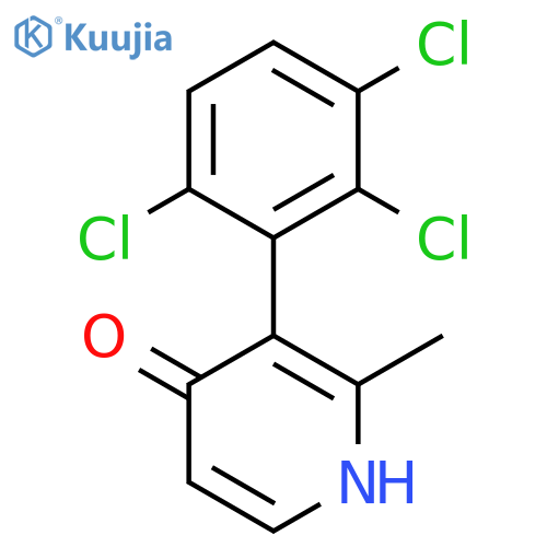 4-Hydroxy-2-methyl-3-(2,3,6-trichlorophenyl)pyridine structure