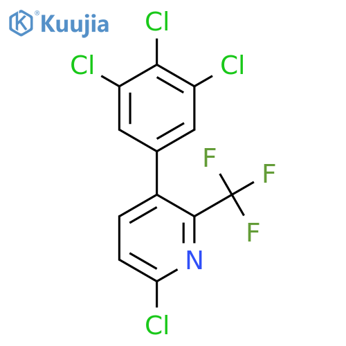 6-Chloro-3-(3,4,5-trichlorophenyl)-2-(trifluoromethyl)pyridine structure