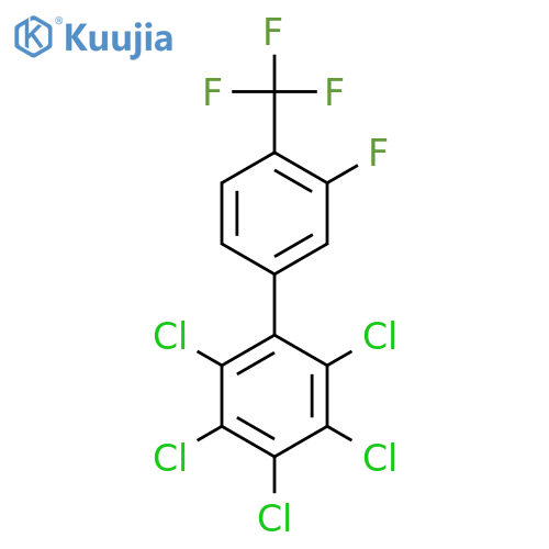 3'-Fluoro-2,3,4,5,6-pentachloro-4'-(trifluoromethyl)biphenyl structure