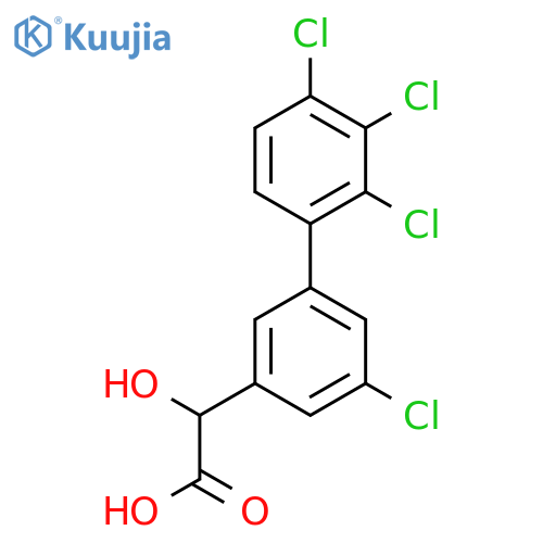 Hydroxy-(5,2',3',4'-tetrachlorobiphenyl-3-yl)-acetic acid structure