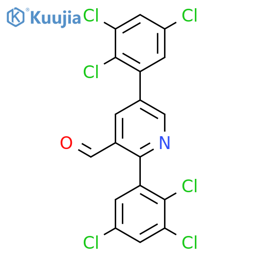2,5-Bis(2,3,5-trichlorophenyl)nicotinaldehyde structure
