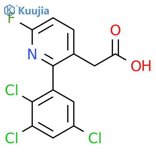 6-Fluoro-2-(2,3,5-trichlorophenyl)pyridine-3-acetic acid structure