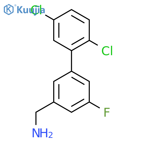 C-(2',5'-Dichloro-5-fluoro-biphenyl-3-yl)-methylamine structure