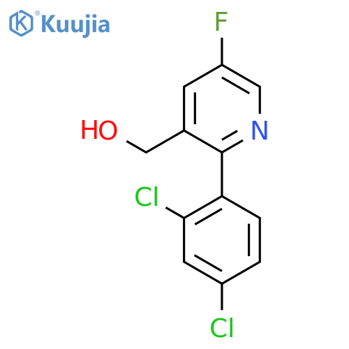 2-(2,4-Dichlorophenyl)-5-fluoropyridine-3-methanol structure