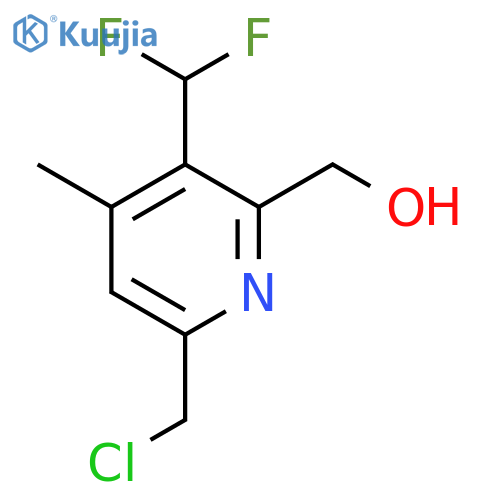 6-(Chloromethyl)-3-(difluoromethyl)-4-methylpyridine-2-methanol structure